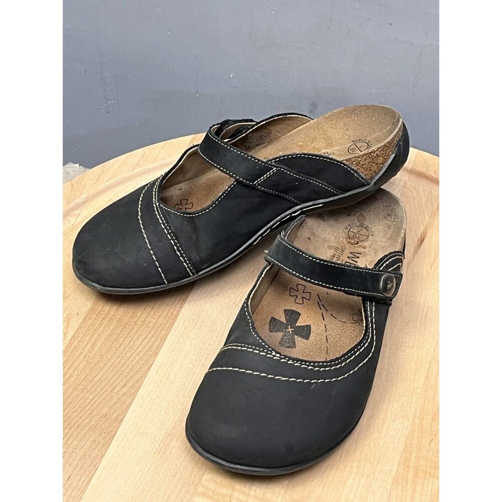 Stylish Black Flats with Strap